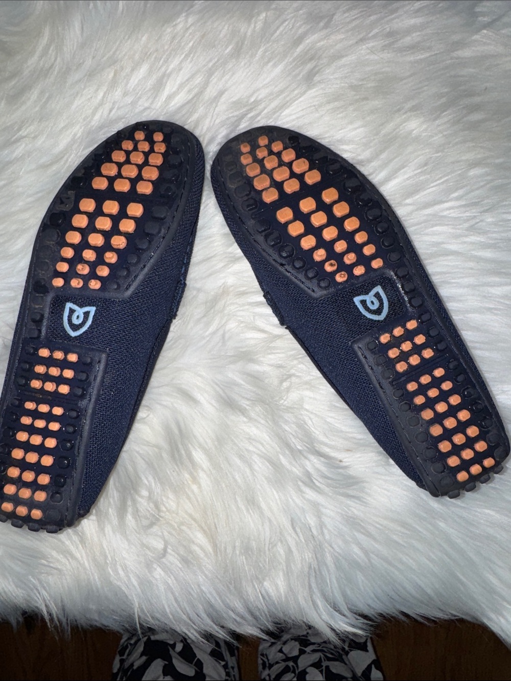 Rothy's Blue Knit Slip-On Loafers - Picture 3 of 10